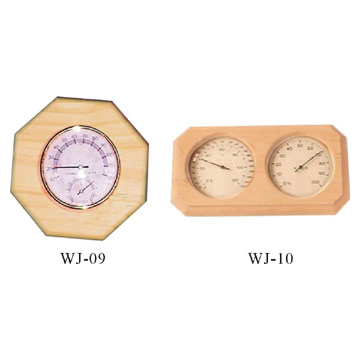 Wooden Hygro-Thermographs